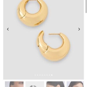 Jennifer Fisher Gold Crescent Earrings